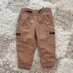 Tan Cargo Joggers